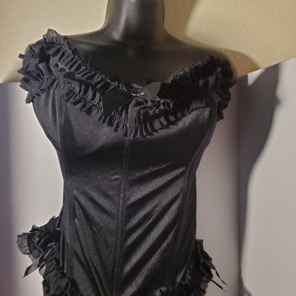 Torrid Bowknot Satin Lace Trim Bodice Corset
